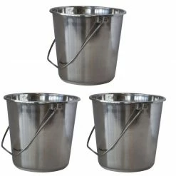 AmeriHome XLarge Stainless Steel Bucket 3 Piece Set - SSB528SET - Baskets 16 AmeriHome XLarge Stainless Steel Bucket 3 Piece Set - SSB528SET - Baskets -Food & Household Goods Sales e95f01c625808b74d498426b71f5378d18ab6ed6 10555496 10555496 image 10555496