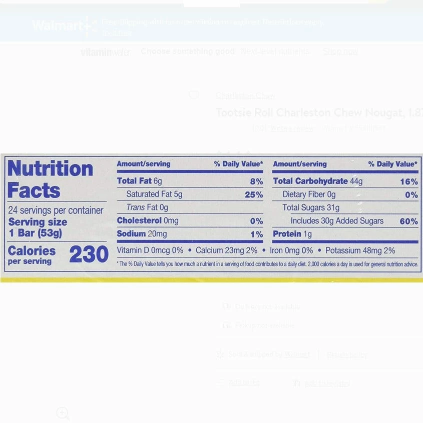 Various Brands Charleston Vanilla Chew, 1.87 oz. - Chocolate 2 Various Brands Charleston Vanilla Chew, 1.87 oz. - Chocolate - Image 2