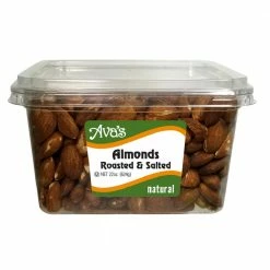 Ava's Snacks Natural Roasted and Salted Almonds, 22 oz.