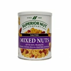 Superior Nut Company Salted Mixed Nuts - Up to 65% Peanuts, 18 oz.