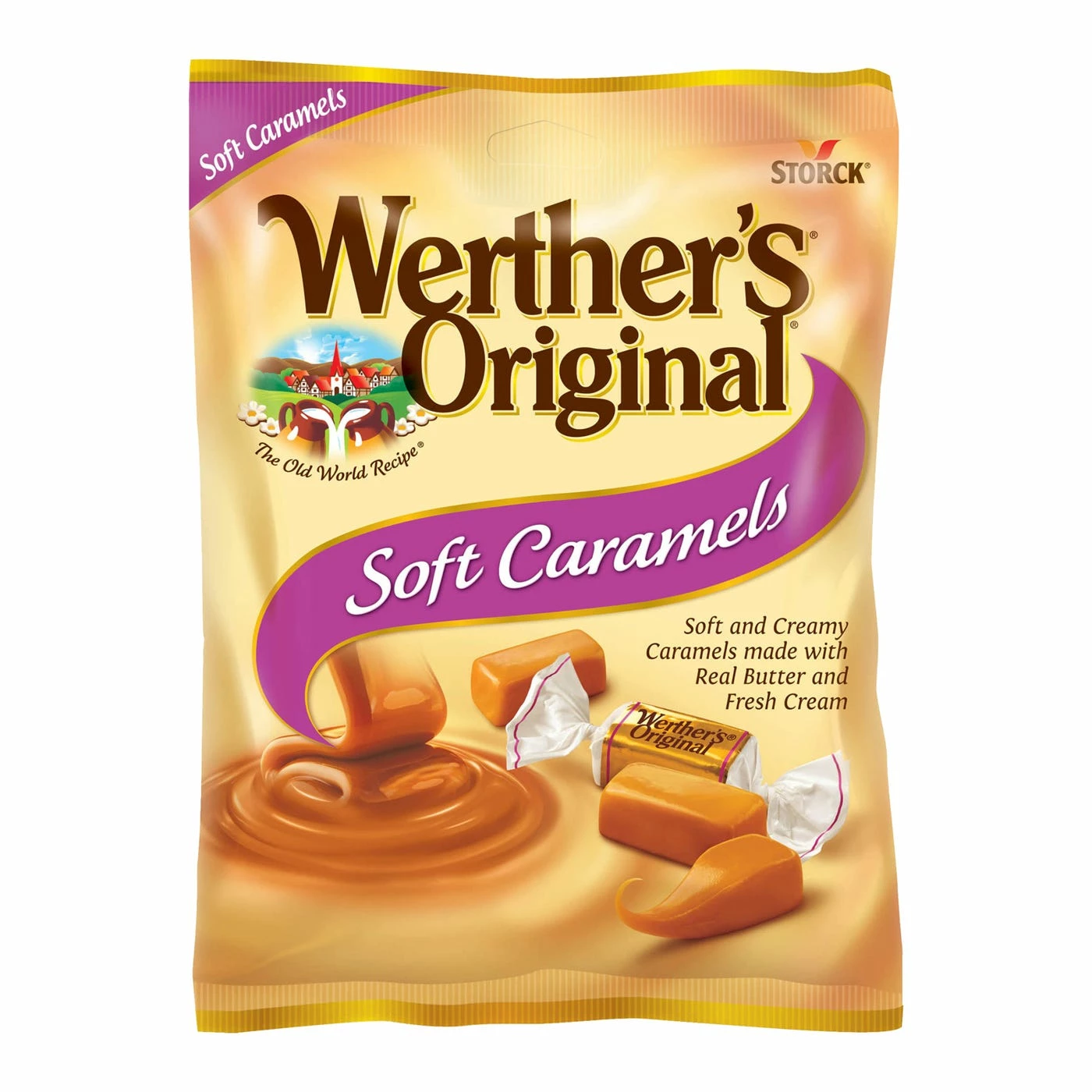 Werther's Original Soft Caramels Candy, 4.5 oz. - Gummy & Chewy 1 Werther's Original Soft Caramels Candy, 4.5 oz. - Gummy & Chewy