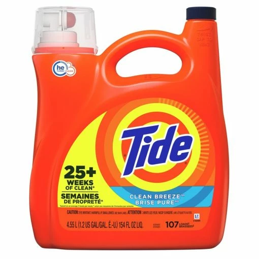 Tide Liquid 2x HE 107 Loads, Clean Breeze Scent, 154 Fl. Oz. - 80364465 - Laundry Detergent 3 Tide Liquid 2x HE 107 Loads, Clean Breeze Scent, 154 Fl. Oz. - 80364465 - Laundry Detergent -Food & Household Goods Sales f46694b025d2ada897f37eeba751694ccfc442d5 2022019315