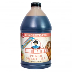 Aunt Bertie's Peach Tea Concentrate, Half Gallon