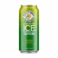 Sparkling Ice +Caffeine Citrus Twist Sparkling Water, 16 oz.