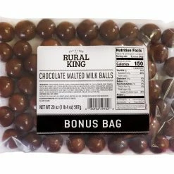 Rural King Chocolate Malted Milk Balls BONUS BAG - Candy & Gum