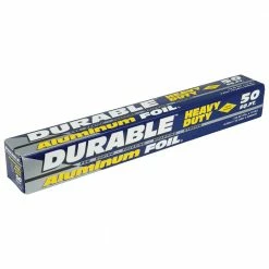 Durable Heavy Duty Aluminum Foil 50 sq ft - 56430158 - Plastic Wrap & Foil