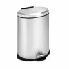 Honey-Can-Do HoneyCanDo 12L Oval Stainless Steel Step Trash Can TRS01447