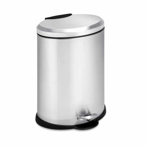 Honey-Can-Do HoneyCanDo 12L Oval Stainless Steel Step Trash Can TRS01447 1 Honey-Can-Do HoneyCanDo 12L Oval Stainless Steel Step Trash Can TRS01447