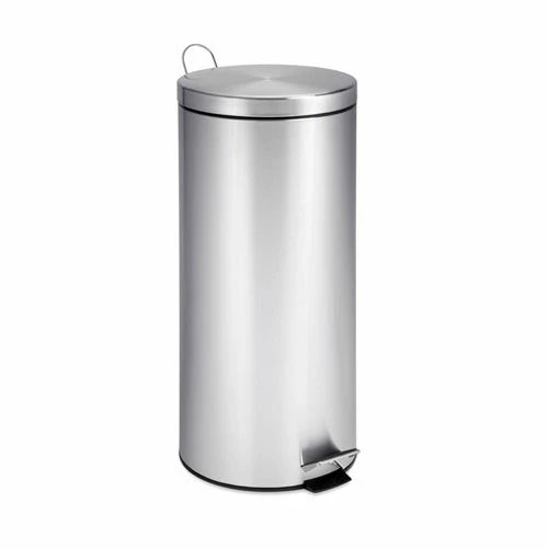 Honey-Can-Do HoneyCanDo 30L Round Stainless Steel Step Trash Can TRS02110 1 Honey-Can-Do HoneyCanDo 30L Round Stainless Steel Step Trash Can TRS02110