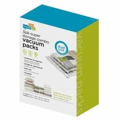 Honey-Can-Do HoneyCanDo 3 Pack Super Storage Combo Vacuum Packs VAC01379 - Closet Organization -Food & Household Goods Sales honey can do 3 pack super storage vacuum packs vac 01379