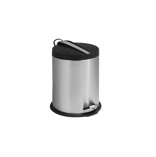 Honey-Can-Do HoneyCanDo 5L 2Tone Stainless Steel Round Step Trash Can TRS01159 1 Honey-Can-Do HoneyCanDo 5L 2Tone Stainless Steel Round Step Trash Can TRS01159