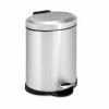 Honey-Can-Do HoneyCanDo 5L Oval Stainless Steel Step Trash Can TRS01448