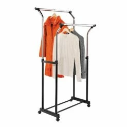 Honey-Can-Do HoneyCanDo Adjustable Double Flared Garment Rack GAR01119 - Laundry Baskets