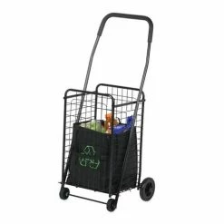 Honey-Can-Do HoneyCanDo Black Medium MultiPurpose Wheeled Utility Cart CRT01511 - Laundry Baskets