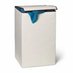 Honey-Can-Do HoneyCanDo Foldable Square Hamper with Lid HMP01135 - Laundry Baskets