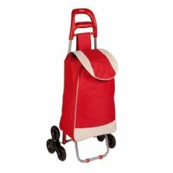 Honey-Can-Do HoneyCanDo Large Red Rolling Knapsack Bag Cart w/ TriWheels CRT02894 - Laundry Baskets