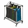 Honey-Can-Do HoneyCanDo Steel Elite Triple Laundry Sorter SRT01641 - Laundry Baskets