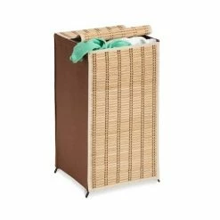 Honey-Can-Do HoneyCanDo Tall Wicker Hamper HMP01619 - Laundry Baskets